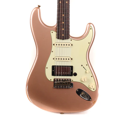 Fender Custom Shop Limited Edition 1959 Stratocaster HSS Relic Shell Pink Metallic