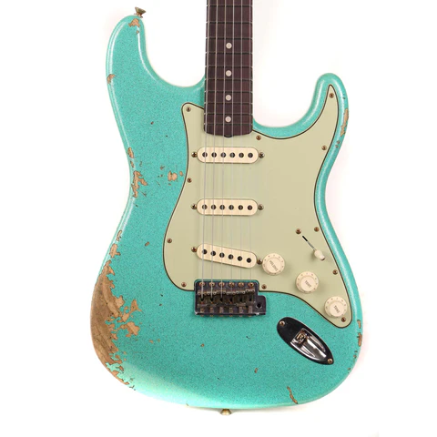 Fender Custom Shop 1960 Stratocaster Heavy Relic Seafoam Sparkle
