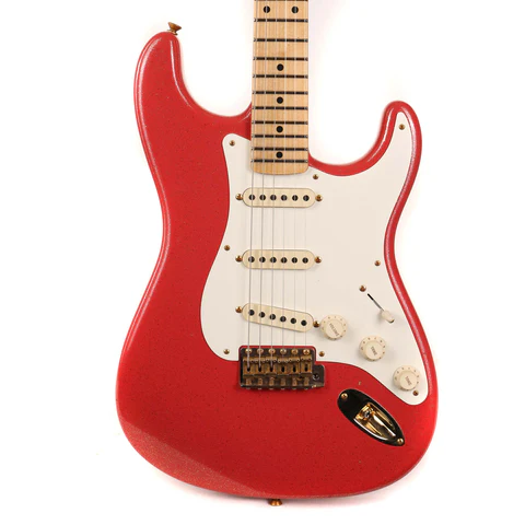 Fender Custom Shop 1957 Stratocaster Journeyman Relic Gold Sparkle over Red
