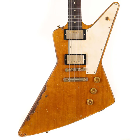 Gibson Custom Shop 1958 Korina Explorer Historic Makeovers Deluxe Package 2023