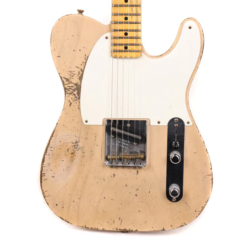 Fender Custom Shop 50s Esquire Masterbuilt Jason Smith Heavy Relic Faded Aged White Blonde