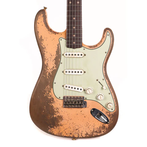 Fender Custom Shop 1962 Stratocaster Ultimate Relic Shell Pink Masterbuilt Andy Hicks