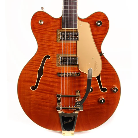 Gretsch Electromatic LTD Flame Okoume Broadkaster Double-Cut Roundup Orange Stain