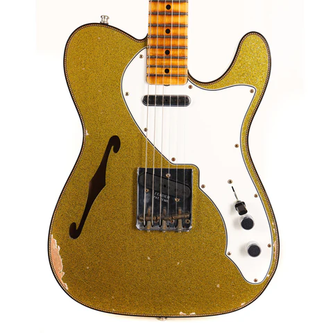Fender Custom Shop Limited 60s Custom Telecaster Thinline Chartreuse Sparkle 2022