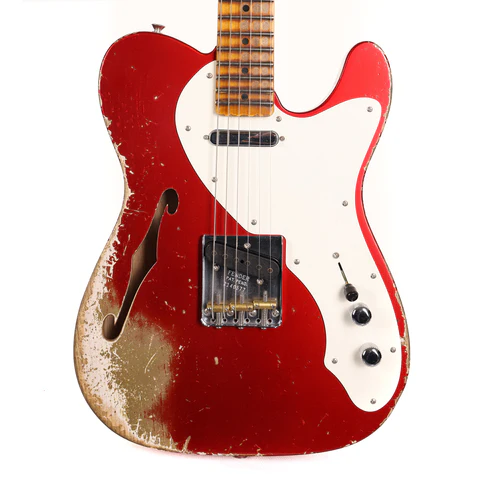 Fender Custom Shop Limited '50s Thinline Telecaster 2026 NAMM Display Aged Candy Apple Red