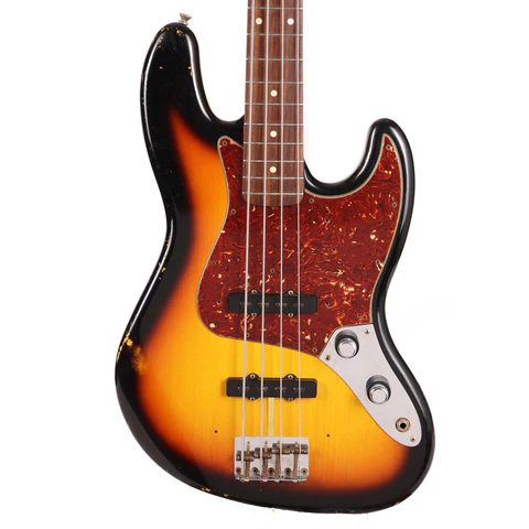 Fender Custom Shop 1960 Jazz Bass Reissue 3-Tone Sunburst Relic 2011