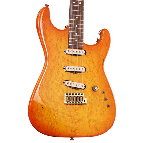 1983 Charvel San Dimas Birdseye Maple Body Sunburst