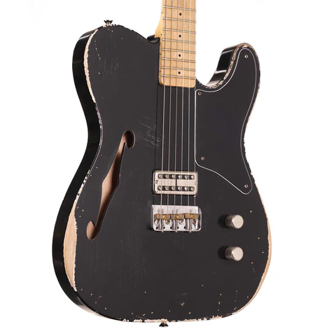 Berly Guitars Thinline T-Style Guitar Aged Black Used