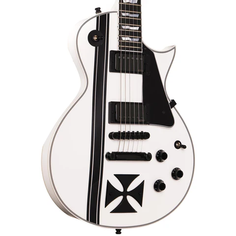 ESP Custom Shop Iron Cross James Hetfield Signature Snow White