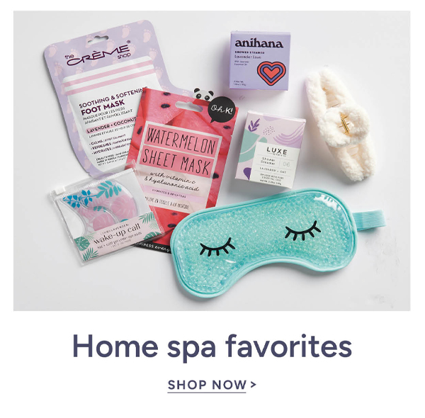 Home spa favorites shop now