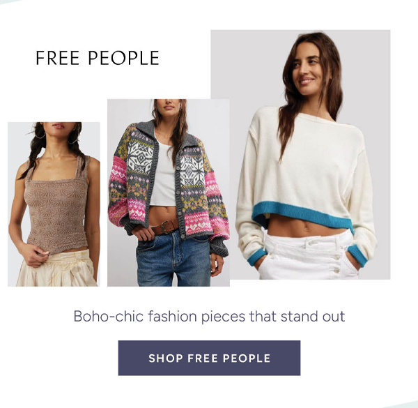 Boho-chic fashion pieces that stand out Shop Free People