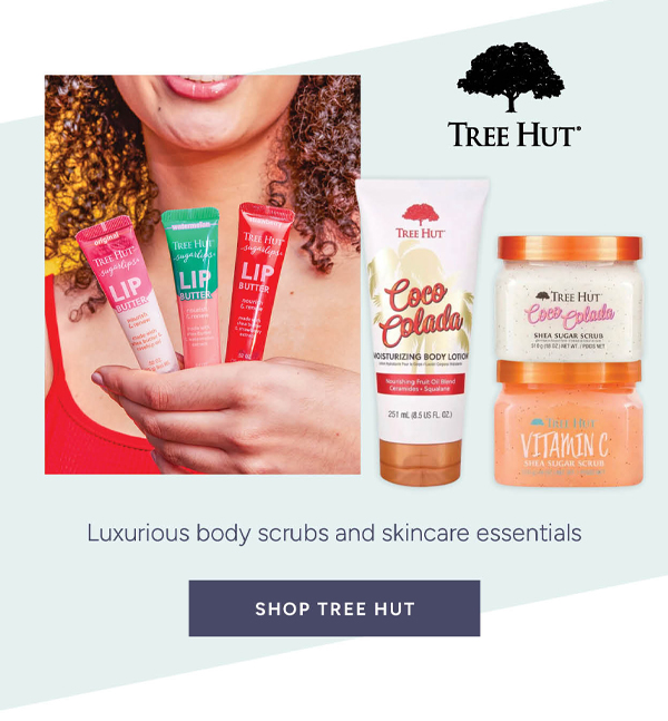 Luxurious body scrubs and skincare essentials Shop Tree Hut