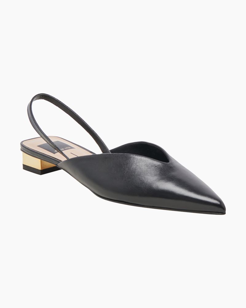 Byanca Heeled Flats in Black