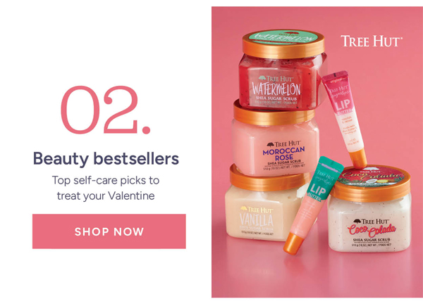 02. Beauty bestsellers Top self-care picks to treat you Valentine shop now