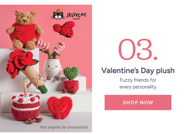 03. Valentine's Day plush Fuzzy friends for every personality