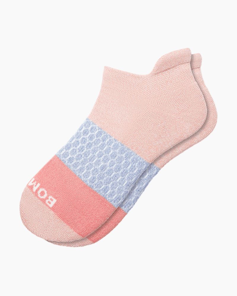 Toe Block Ankle Socks in Cherry Blossom
