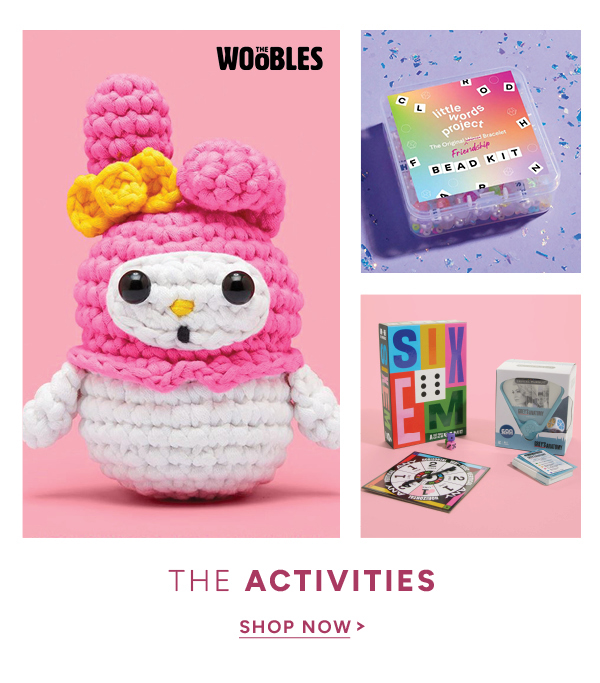 The activities shop now