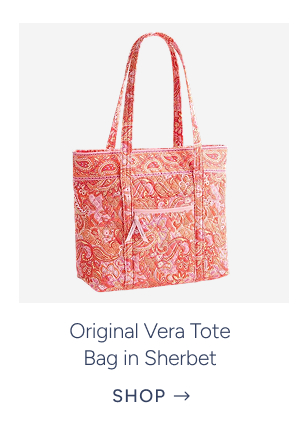 original vera tote bag in sherbet