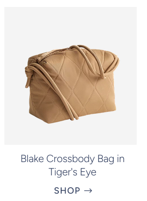 blake crossbody bag in tiger's eye