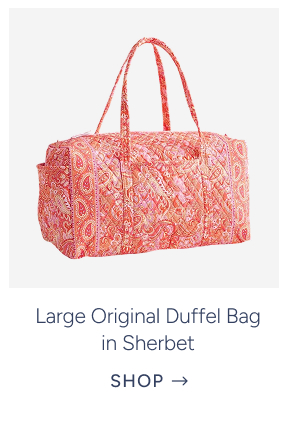 large original duffel bag in sherbet