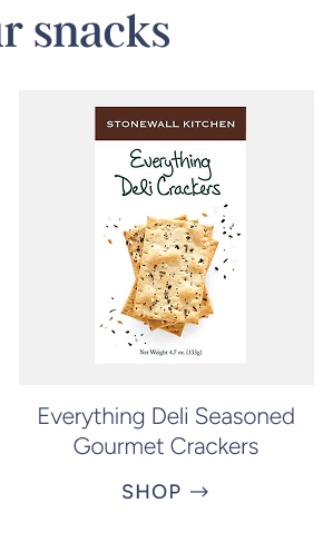 Everything Deli Seasoned Gourmet Crackers
