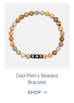 dad men's beaded bracelet