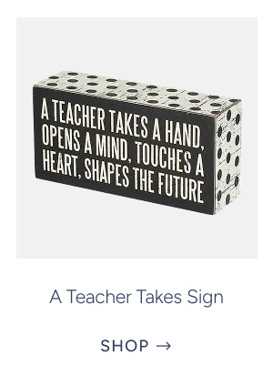a teacher takes sign