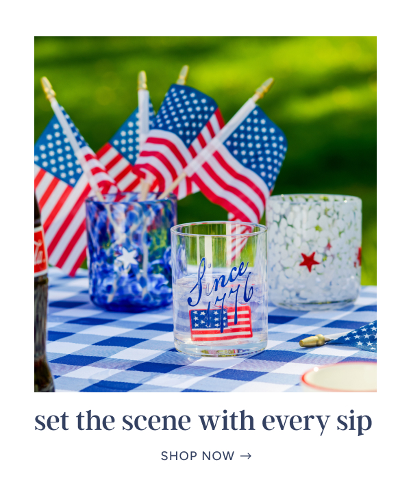 set the scene with every sip