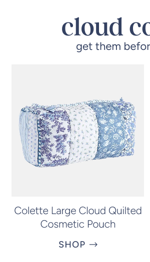 Colette Large Cloud Quilted Cosmetic Pouch