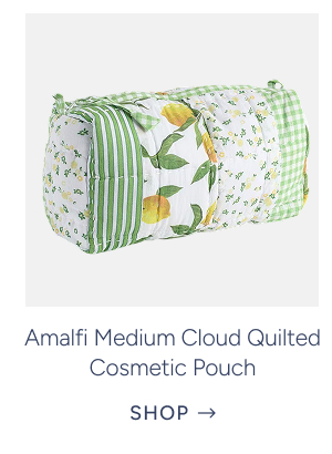 Amalfi Medium Cloud Quilted Cosmetic Pouch