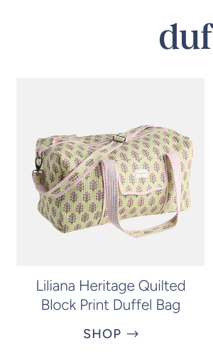 Liliana Heritage Quilted Block Print Duffel Bag