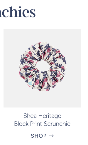Shea Heritage Block Print Scrunchie