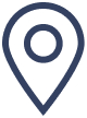an image of a map marker with a circle on it