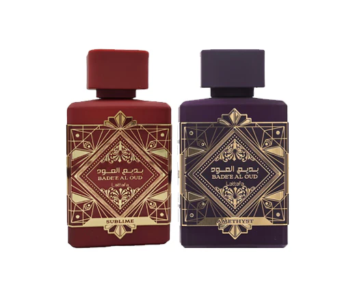 Image of Lattafa Badee Al Oud Sublime & Lattafa Badee Al Oud Amethyst Bundle
