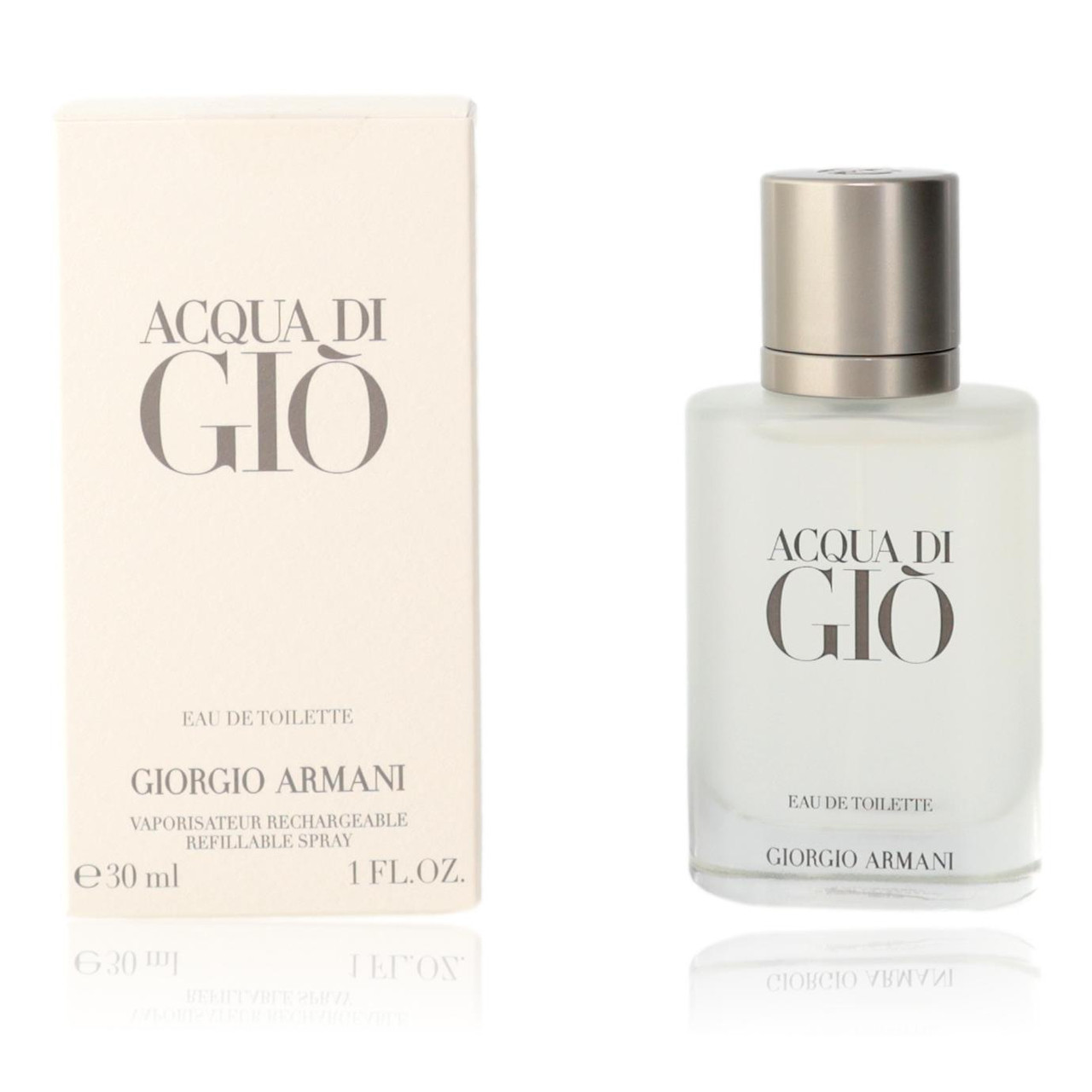 Image of Acqua Di Gio by Giorgio Armani, 1 oz Eau de Toilette Refillable Spray for Men 