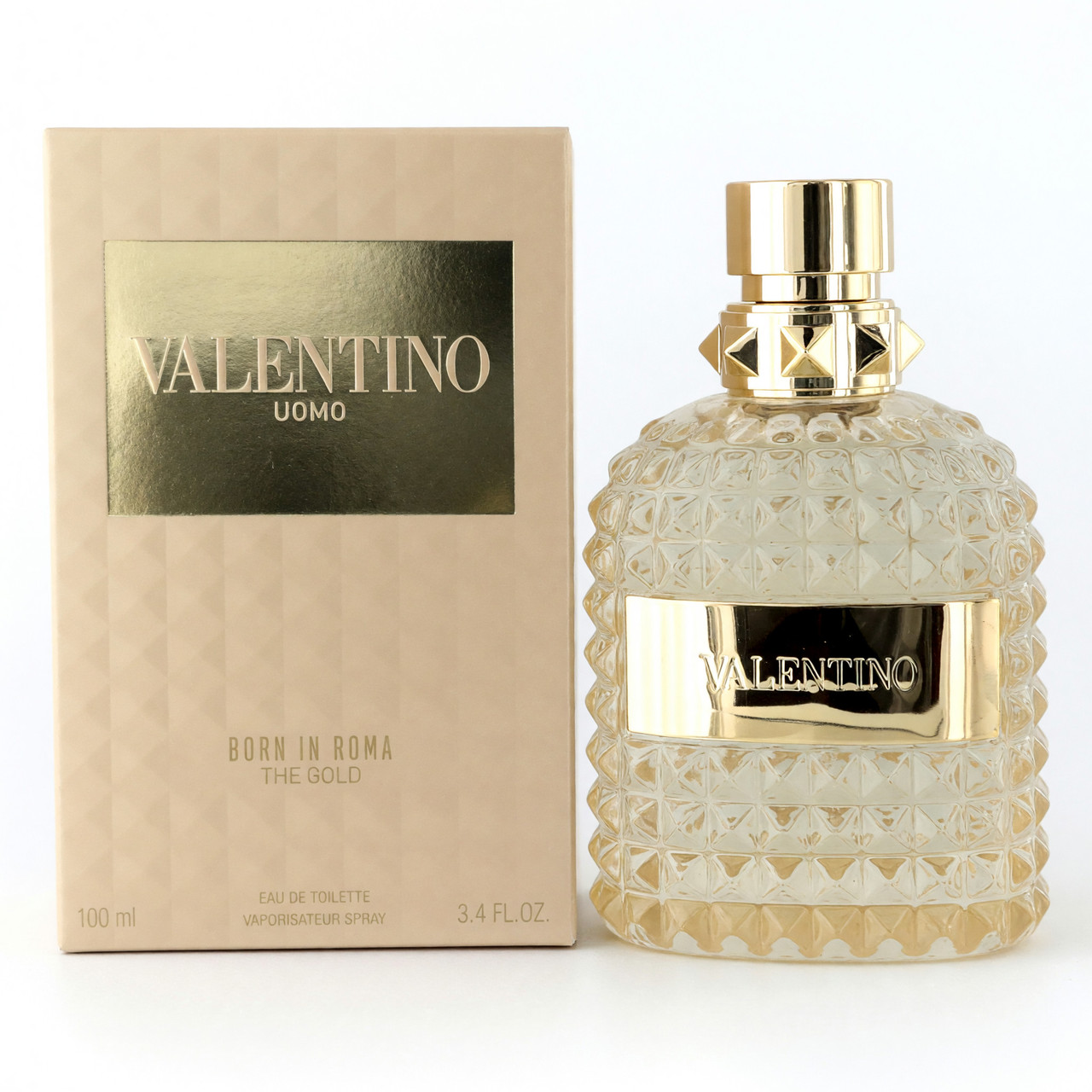 Image of Valentino Uomo Born in Roma The Gold by Valentino 3.4 oz Eau De Toilette Spray for Men