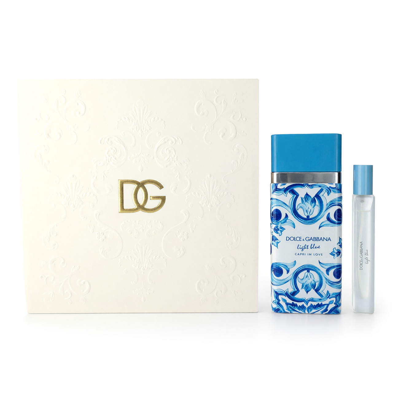 Image of Light Blue Capri In Love by Dolce & Gabbana, 2 Piece Gift Set for Women