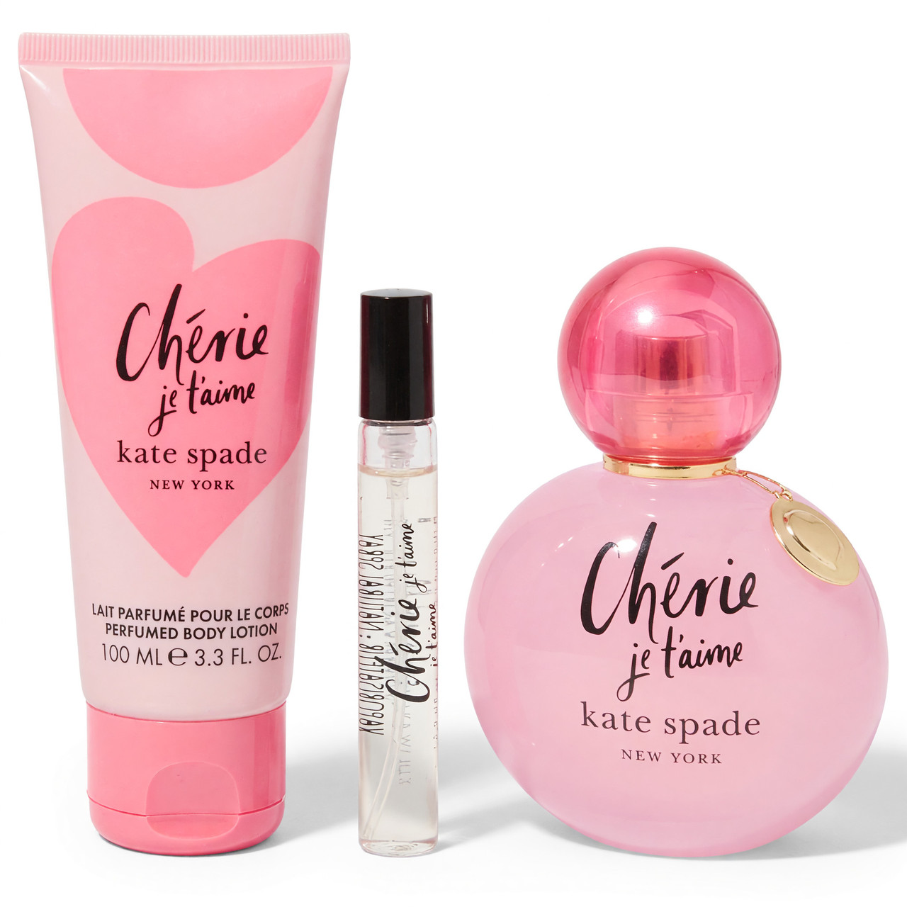 Image of Cherie Je T'aime by Kate Spade, 3 Piece Gift Set for Women
