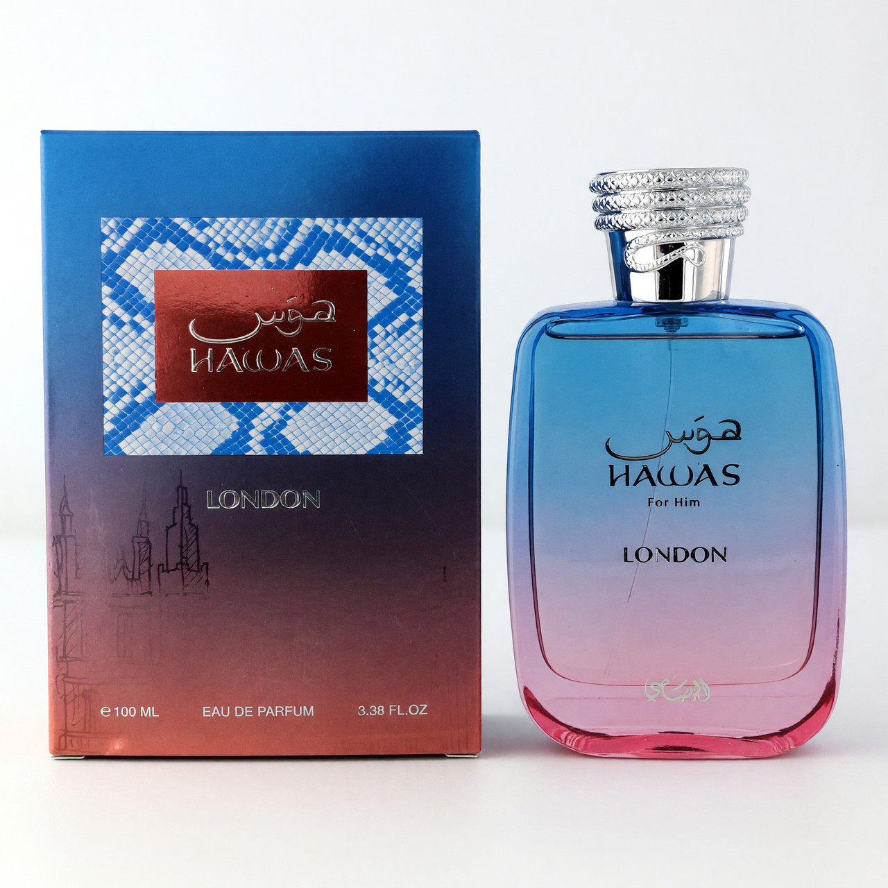 Image of Hawas London by Rasasi, 3.38 oz Eau De Parfum Spray for Men
