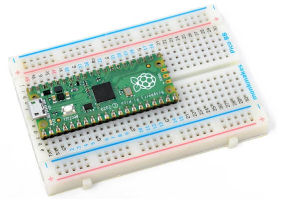 Pico for breadboard with Raspberry Pi Pico fitted