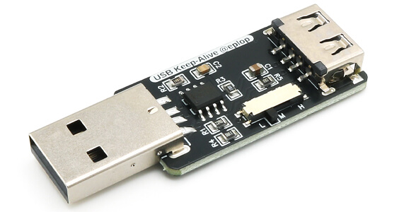 KeepAlive angled view showing switch