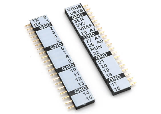A set of vertical headers for Pico