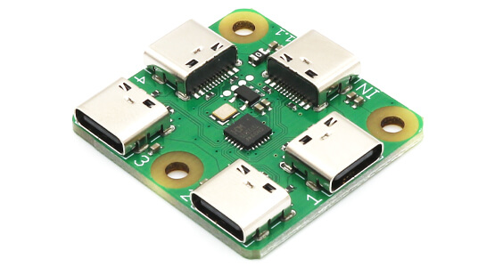 Mini 4-Port USB-C USB 2.0 Hub