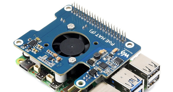 Power Over Ethernet HAT (F) for Raspberry Pi 5