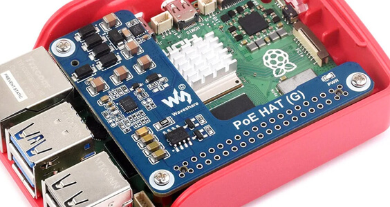 Power Over Ethernet HAT (G) for Raspberry Pi 5