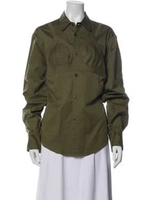 Long Sleeve Button-Up Top w/ Tags