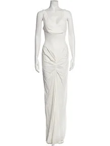 Cowl Neck Long Dress