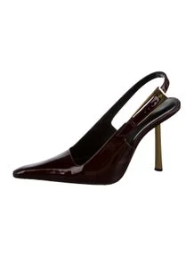 Patent Leather Slingback Pumps