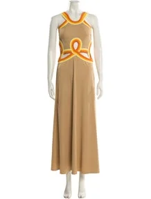 Crew Neck Long Dress