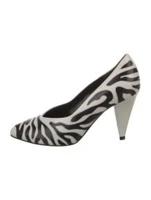 Leather Animal Print Pumps